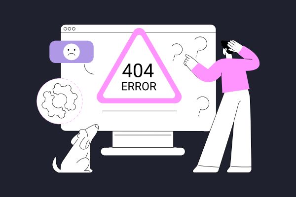 a site showing a 404 error page