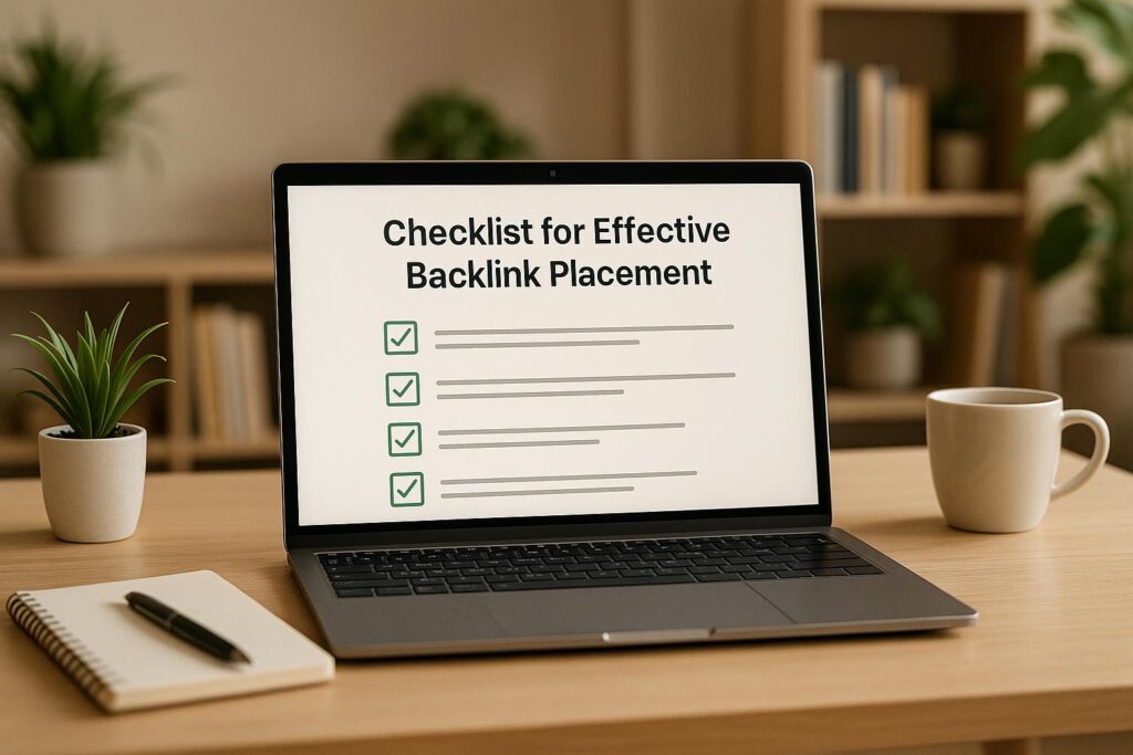 Checklist for Effective Backlink Placement