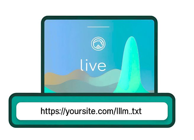 LLM.txt live on a screen