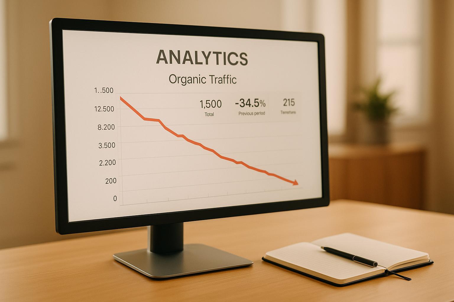 Google AI update reduces organic traffic by 34.5% – adaptation strategies revealed