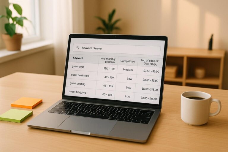 Guest Post Keyword Planner