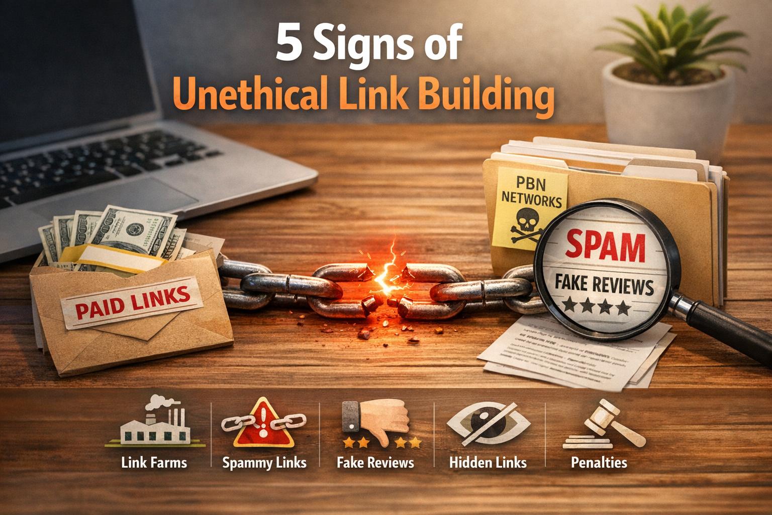 5 Signs of Unethical Link Building