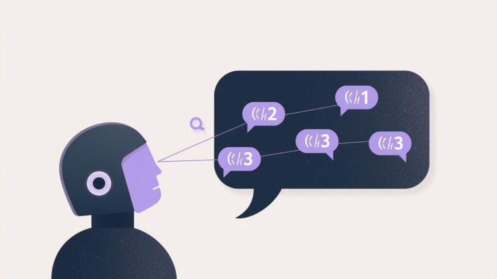 a bot looking at lots of AI citations in a large speech bubble
